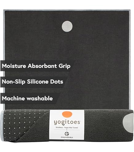 Asciugamano Da Yoga Manduka Yogitoes - Antiscivolo, Ad Asciugatura Rapida, Con Gomma Silicone - Foto 7
