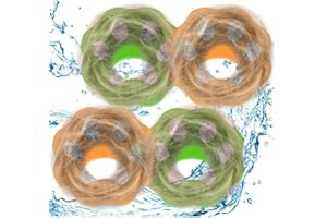 FYNDORS Pet Hair Remover for Laundry, 4 Pack Laundry Hair Catcher Washing Machine Lint Remover Reusable - Pet Fur Laundry Catcher Hair Remover for Laundry Clothes Bedding (Multicolor)