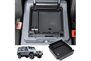 Bekantogy Car Armrest Storage Box Tray Compatible with INEOS Grenadier 2022 2023 2024 2025 Center Console Armrest Organizer Storage Box Tray With Anti-Slip Liner Mat ABS Accessories