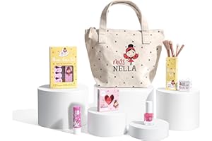 ‎MISS NELLA Miss Nella Sonderedition Kinder Make Up und Nagellack Set für kleine Mädchen (Girly Girl, 6, stück)