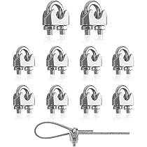 20 Morsetti Per Cavo Acciaio Inox 304 - M3, Per Fune 3mm - Per Tende, Recinzioni, Fitness - Foto 10