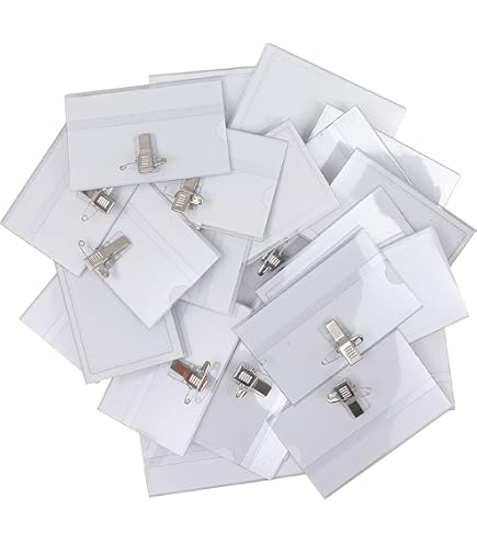 Portatarjetas Transparente Con Bolsillo Para Identificaciones - Tamaño 60x90 Mm, Incluye Soporte Para Lanyard, Plástico Resistente