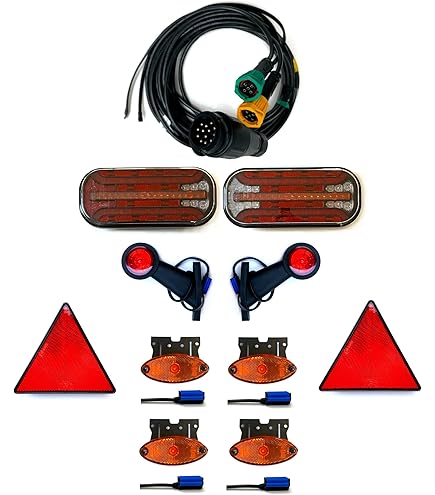 Set: Fristom FT-270 LED-achterlichten met een 7-polige kabelboom van 4 m