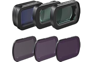 Freewell 2-in-1 Makro-Objektiv-Set für Pocket 3, 40 mm & Weitwinkel, 0,9-Fach, inklusive anamorphem 1,1-Fach-Objektiv, ND8/ND32/ND128, für Kinofotografie und Videografie