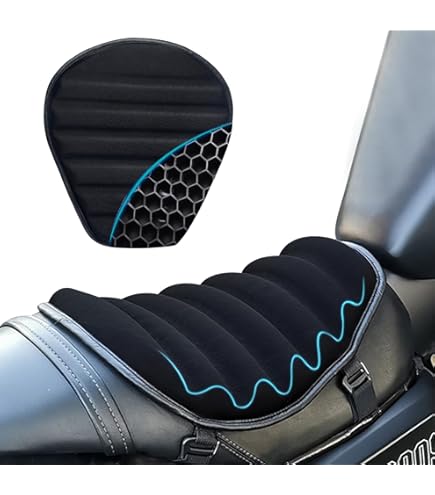 Motorrad Gel-Sitzkissen - Atmungsaktiv Mit Netzbezug Für Langstrecken