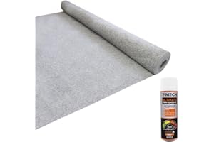 T-MECH Car Trim Car Fabric Carpet Trim Car Upholstery Fabric Vehicle Interior Cover Fabric Roof Liner Trim Silver Grey
