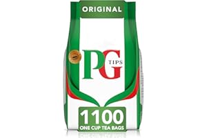PG Tips | One Cup Tea | Original | Schwarzer Tee | Kreiert für echte Teeliebhaber seit 1930 | Erfrischendster und aromatischster Geschmack | 1er Pack | 1100 Schwarzteebeutel