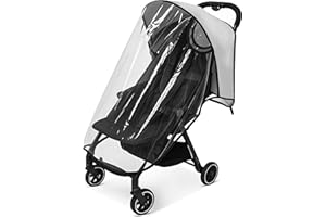 TORVEN Parapioggia Passeggino Universale, Copri Passeggino Pioggia, Parapioggia Carrozzina Universale - Copertura Antipioggia Traspirante con Protezione Tutto Tempo da Pioggia, Sole, Polvere e Neve