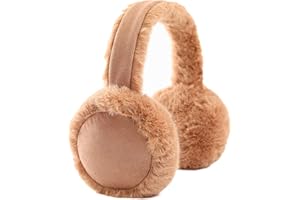 Esenlong Unisex cálido Faux Peludo Invierno Al Aire Libre Orejeras Orejeras Mujeres Niñas Invierno Plegable Calentador Oreja Caliente Peludo Orejeras Orejeras