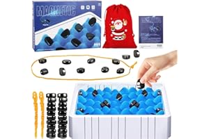 JOWBORS Magnetisches Schachspiel Schachbrett Magnetisch Reisen Schachbrett Magnetisch Tragbares Checkers Spiel Tragbares Schachbrett-Party Für Familientreffen Camping