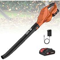 Soffiatore Foglie Bravolu 21V - 240km/h, Batteria 4.0Ah - 6 Velocit&agrave; Regolabili Per Giardino