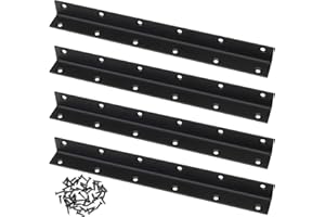 XINGWENHAO Wspornik Kątowy L, zestaw 4 szt., Wiercone wsporniki kątowe, wzmocnienie 90 stopni, Silne wsparcie do stolarstwa, Idealne do napraw, stołów, szafek, mebli(275x25x25mm)