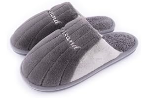 R-ISLAND Zapatillas de estar por casa,Zapatillas de invierno para hombre,Comodo y Ligero,Mantener calientes y Anti-Frio..