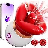 Vibratoreper Donna mit APP, Succhia Leccatura Vibratore per Clitorideo Sextoysdonna, Vibratori Sex Toys Stimolatore Femminile