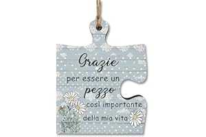 PulangRen Regalo Amica, Targa da Appendere a Forma di Puzzle, Regali Amiche, Regallo Amica Compleanno, Regalo Migliore Amica, Regali Natale Donna