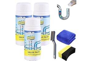 ‎GIENSLRU Vollstern Abflussreiniger, Abflussreiniger Schaum, Rohrreiniger Schaum, Abfluss Reiniger, Rohrreiniger Drain Cleaner für Badewanne, Waschbecken, Toiletten (3 Stück(330g))