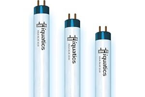 iQuatics Aquarium Marine/Tropical Fish Tank Fluorescent Light Bulb T5 (3 Pack), Aqua Blue 50:50, 39w 850mm 34"