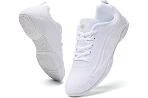 SECHRITE Cheerleading Cheerleader skor dam vit svart flicka lätta andningsbara dansskor sneakers