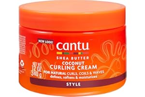 ‎CANTU Cantu Lockencreme mit Sheabutter und Kokosnuss, für natürliches Haar, 340 g