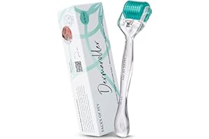 ‎FACES OF FEY FACES OF FEY Derma Roller - 192 ECHTE NADELN- professionelles Microneedling zuhause - Nadelroller gegen Narben, Cellulite & Dehnungsstreifen - Microneedlingroller 0,75mm