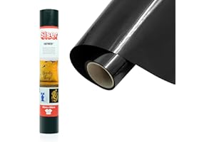 Siser® EasyWeed® Nero, 30cm x 1mt, vinile termotrasferibile termoadesivo per personalizzare i tessuti, hobby creativi, certificato VeganOk e Oeko-Tex standard 100 classe I.