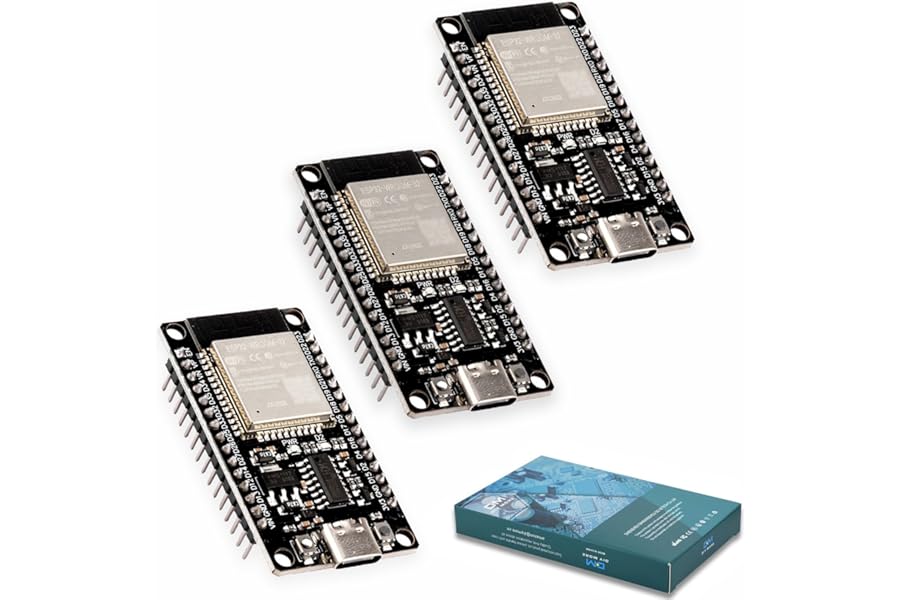 Diymore 3PCS for ESP32 Module Microcontroller Bluetooth for ESP 32 Module Development Board Type C Development Board 2.4 GHz WLAN WiFi CH340C Chip