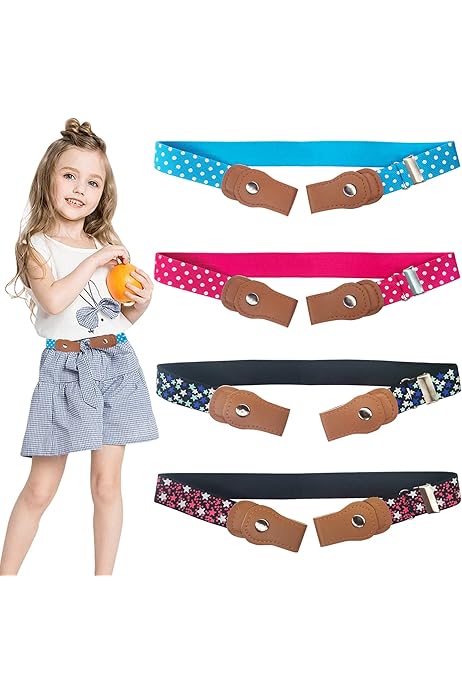 Lot De 4 Ceintures élastiques Sans Boucle - Réglables, Invisibles Sous Les Vêtements, Pour Tous
