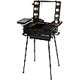 MAYLAN Make Up Train Case, Professional Makeup Artist & Salon Trolley Stand With Lights