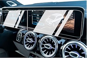BIXUAN Folia ochronna na wyświetlacz 10,25", kompatybilna z Mercedes Benz klasy A W177 V177 klasy B W247 GLA H247 SUV/CLA C118 2019-2023 2024 szkło hartowane 9H folia ochronna na nawigację GPS folia 2