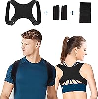 Corrector de Postura, Corrector Postura Espalda Faja para Hombre y Mujer Hombro Clavícula Espalda Recta Soporte -...