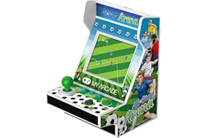 MY ARCADE All-Star Arena Pico Player- 3.75" Fully Playable Portable Tiny Arcade Machine with 107 Retro Games, 2" Screen Color Display, Battery Powered,White