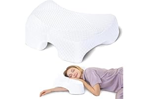‎SAHEYER SAHEYER Seitenschläferkissen mit Armloch, Ergonomisches Orthopädisches Kopfkissen, Memory Foam Kissen für Nacken und Schulter, Multi-Angle Armholes Nackenkissen für viele Schlafpositionen
