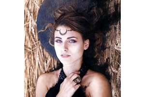 Wendalern Boho Catena Della Testa Della Luna Catena Della Fronte Della Mezzaluna Fascia Zingara Nera Copricapo Di Cristallo D'epoca Prom Gioielli Per Capelli Per Le Donne Ragazze