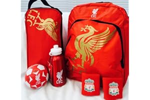 LIVERPOOL F.C. LIVERPOOL FC FOOTBALL GIFT SET 6 PIECES BACK PACK, BOOT BAG , FOOTBALL ETC