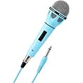 DYNASONIC Microphone dynamique avec câble, microphone vocal cardioïde pour karaoké, chant, performances en direct et enregistrements, connexion XLR vers jack 6,35 mm, adaptateur 3,5 mm (bleu)