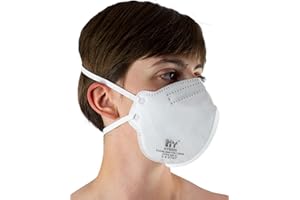 Handanhy HY8220 (x20) NR D Premium Disposable Respirator - Non-Valved FFP2 Face Mask - CE Marked Certified & Tested by BSI, Individually Wrapped (Pack of 20)
