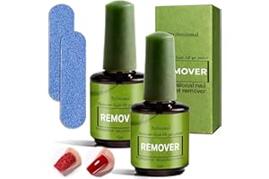 HOUSN Remover Semipermanente Unghie,2x15ml Remover Gel Unghie,Rimuove Smalto Gel In 3-5 Minuti,Senza Ammollo,Rapido E Sicuro,Delicato E Protettivo Per Le Nails,Per Nails In Acrilico E Gels