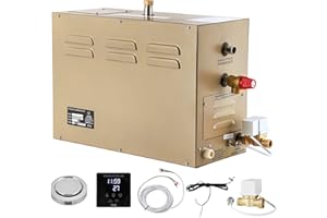 CGOLDENWALL 10.5KW Générateur de Vapeur 220V Automatique Drainage Commercial Maison pour Sauna/Douche/Bain/Spa, avec Contrôle Intelligent 25-55℃ pour 10.5m³(371ft³) Chauffage de l'espace