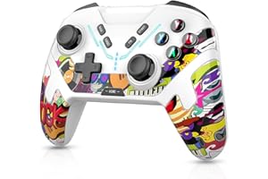 Cehensy Manette Switch,Manette Switch sans Fil pour Switch/Lite/OLED/PC Windows 8 10 11/iPhone/Android/Smartphone,Pro Manette avec Boutons Programmable/Wake Up/Turbo/6 Axis Gyro/Dual Vibration