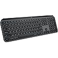 Logitech MX Keys S Wireless Keyboard, Low Profile, Fluid Precise Quiet Typing, Programmable Keys, Backlighting, Bluetooth, USB C Rechargeable, for Windows PC, Linux, Chrome, Mac - Graphite, AR Layout