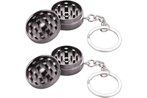 Kinstecks ​​2 PZ Macina Erbe Mini Macina Spezie in Alluminio Macina Spezie Perfetto per Il Buongustaio Che Desidera Eccellenza Culinaria-metallico