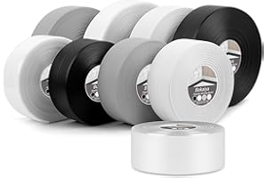 Bokaiya Joint Salle de Bain, 6m*38mm Bande Etancheite Autocollante, Ruban D'étanchéité Auto-Adhésif en PVC pour Baignoire, Salle de Bain, Cuisine, Toilettes, Anti-moisissure, Calfeutrage(Transparent)