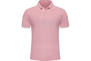Djtnzdm Polo Homme Noir Manches Courtes Respirant Travail Polo Basic Confortable Casual Eté Fonctionnel Golf Tennis T-Shirt