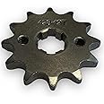 Red Circles 12 Tooth 428 Pit Bike Front Sprocket (17mm) - Compatible with 428 Chain, 17mm Center Spline, Durable Performance Upgrade, Size Notes: Check Engine Compatibility Before Ordering