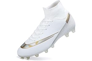 WOWEI Crampons de Foot Homme Professionnel Chaussures de Football Enfant Homme Spike de Foot Antidérapant Entrainement Chaussures de Sport