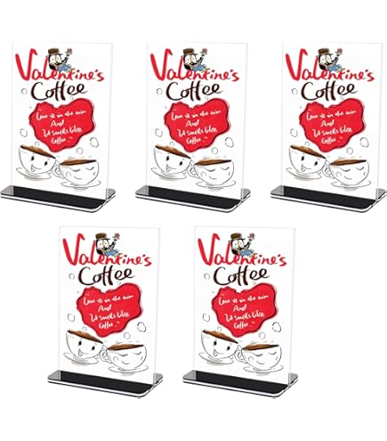 5 Porta Menu In Acrilico A5 - Espositori Da Tavolo Per Ristoranti, Hotel E Uffici - Foto 5