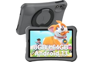 UMIDIGI Tablette pour enfant 10,1 " Android 13, G2 Tablette enfant à partir de 3 ans 8 Go (4+4) RAM + 64 Go de ROM/1 To, protection des yeux 1280 x 800 HD, WiFi6, 6000 mAh 8 MP + 8 MP avec étui