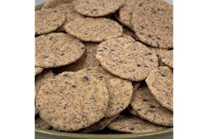 NULTHY - 500 gr Galletas de Arroz con Sésamo Negro y Pimienta - Snack Crujiente, Elaboradas con 83% Arroz, Sabor Gourmet, Aperitivo Premium - Ideal para Picoteo