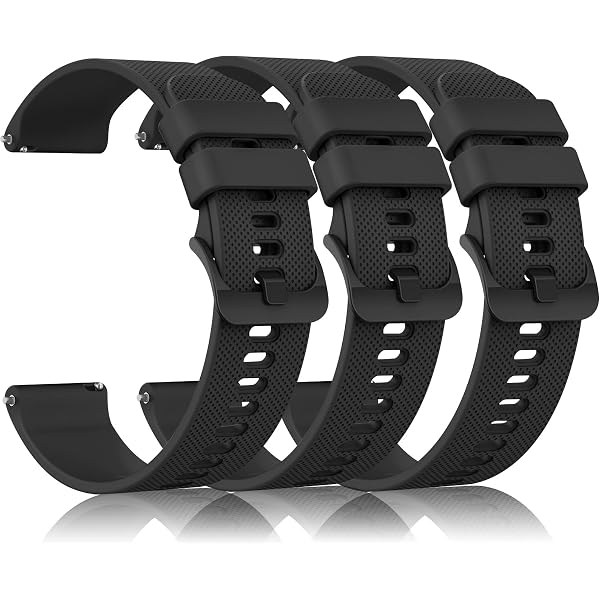 Bracelet Fin En Silicone TUCOMO Pour Garmin Vivoactive 5/6, Venu Et Vivomove – 20 Mm, Détachable