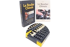 Boulier Chinois avec livre | Coffret éducatif | Boulier Chinois vintage | Idéal pour s'exercer au calcul mental | Coffret cadeau | Chine | Mathello®